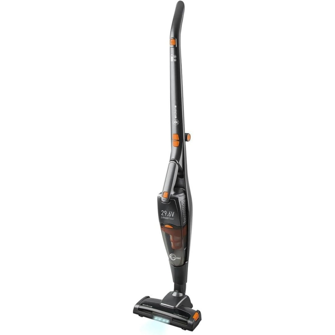 Aspirateur vertical proposant une tension annoncee de 29.6 V