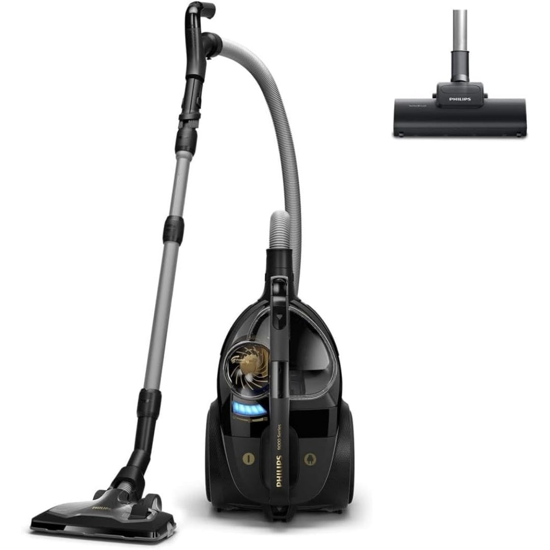Aspirateur de sol sur roues avec la collecte de la poussiere et une separation cyclonique