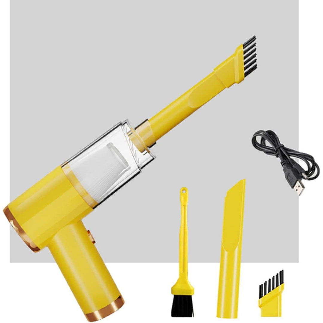 Aspirateur a main associant une technologie lithium ion au coloris jaune