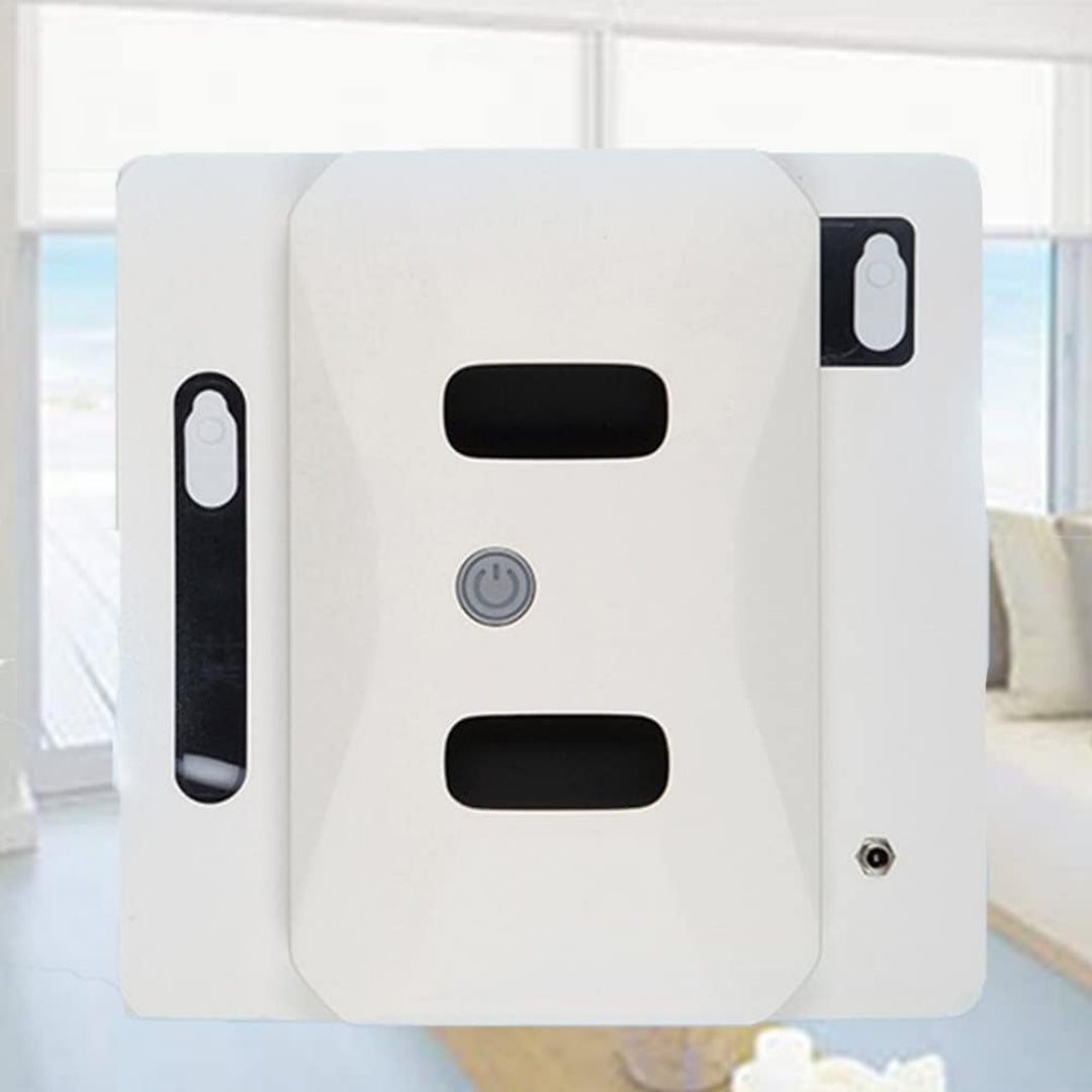 Robot lave vitres, coloris blanc, avec une commande a distance