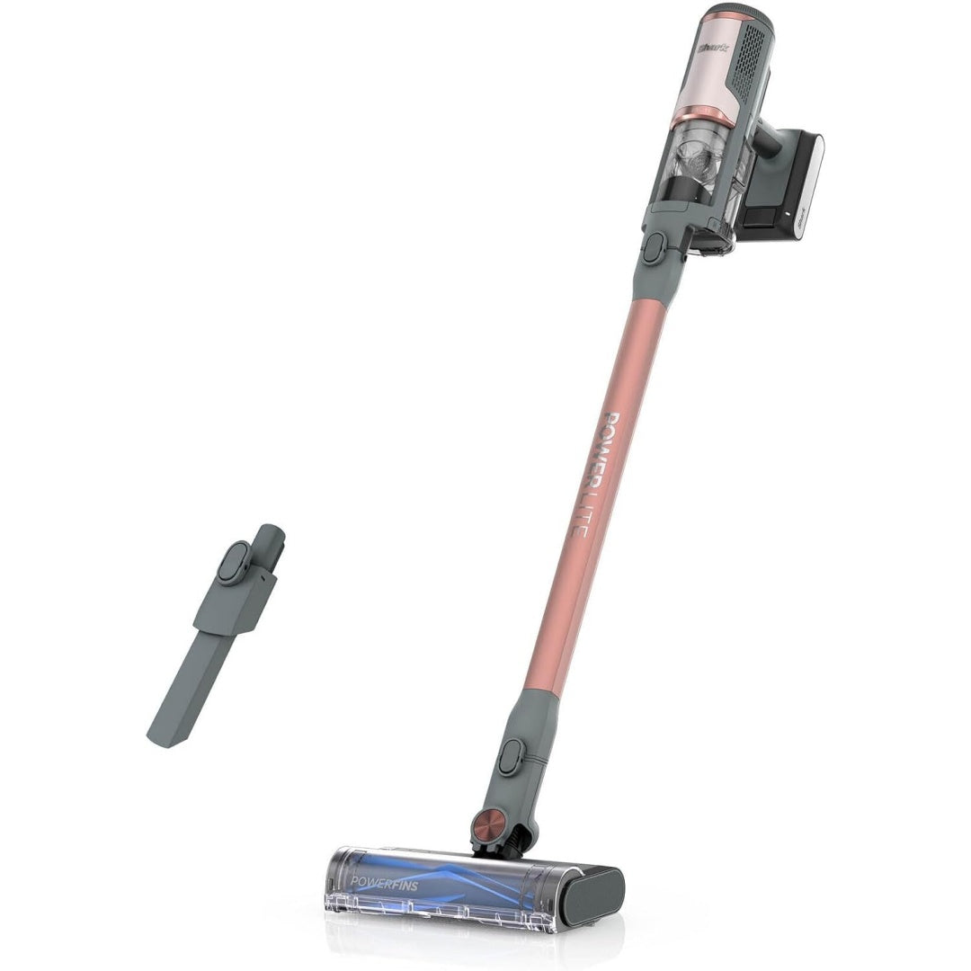 Cet aspirateur balai combine l'entretien des sols et la collecte de la poussiere