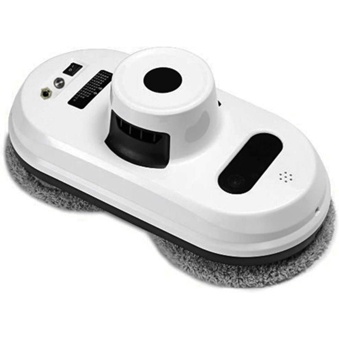 Robot pour surfaces vitrees, coloris gris et blanc, avec une commande a distance