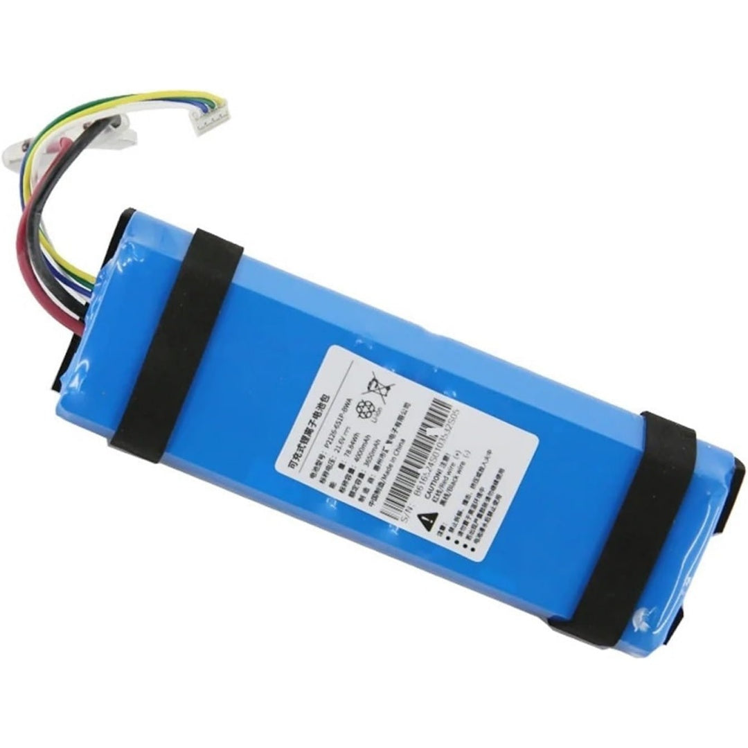 Batterie rechargeable, coloris bleu et noir, avec une capacite annoncee de 4000 mAh