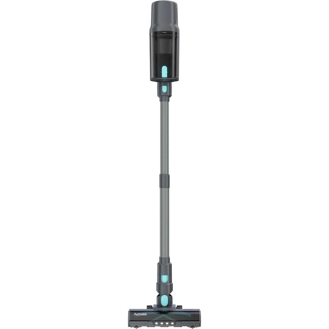 Balai aspirant avec une filtration des particules fines, coloris gris et noir