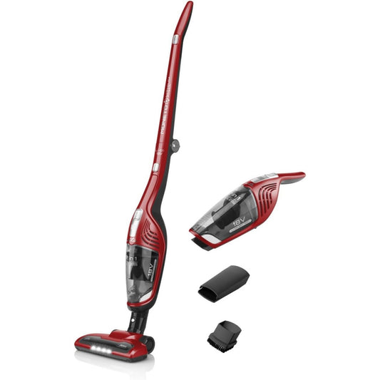 Aspirateur au format balai integrant une filtration des particules fines et un tube telescopique