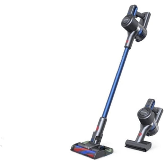Aspirateur au format balai alliant la collecte des poils et une contenance annoncee de 2,6 l