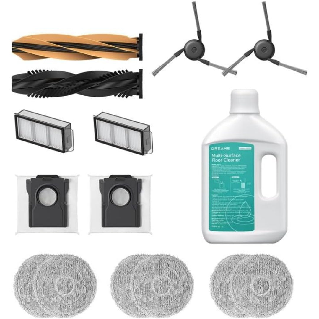 Accessoires de nettoyage avec un lot de 2 elements, coloris gris et blanc
