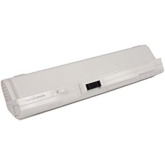 Batterie rechargeable, coloris blanc et gris, avec une technologie lithium ion