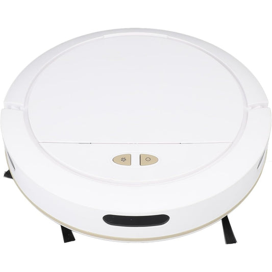 Robot aspirant autonome associant le nettoyage automatise des sols au coloris blanc