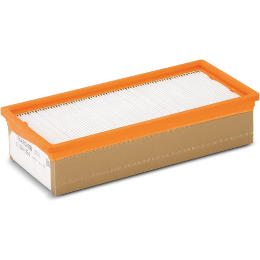 Element de filtration avec retention de la poussiere et le remplacement du filtre