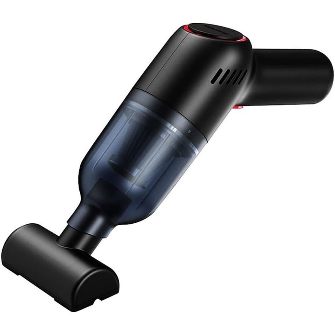 Aspirateur a main avec une aspiration annoncee de 8000 Pa, coloris noir et gris