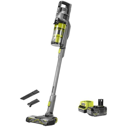 Cet aspirateur au format balai associe la collecte de la poussiere et l'entretien des habitacles