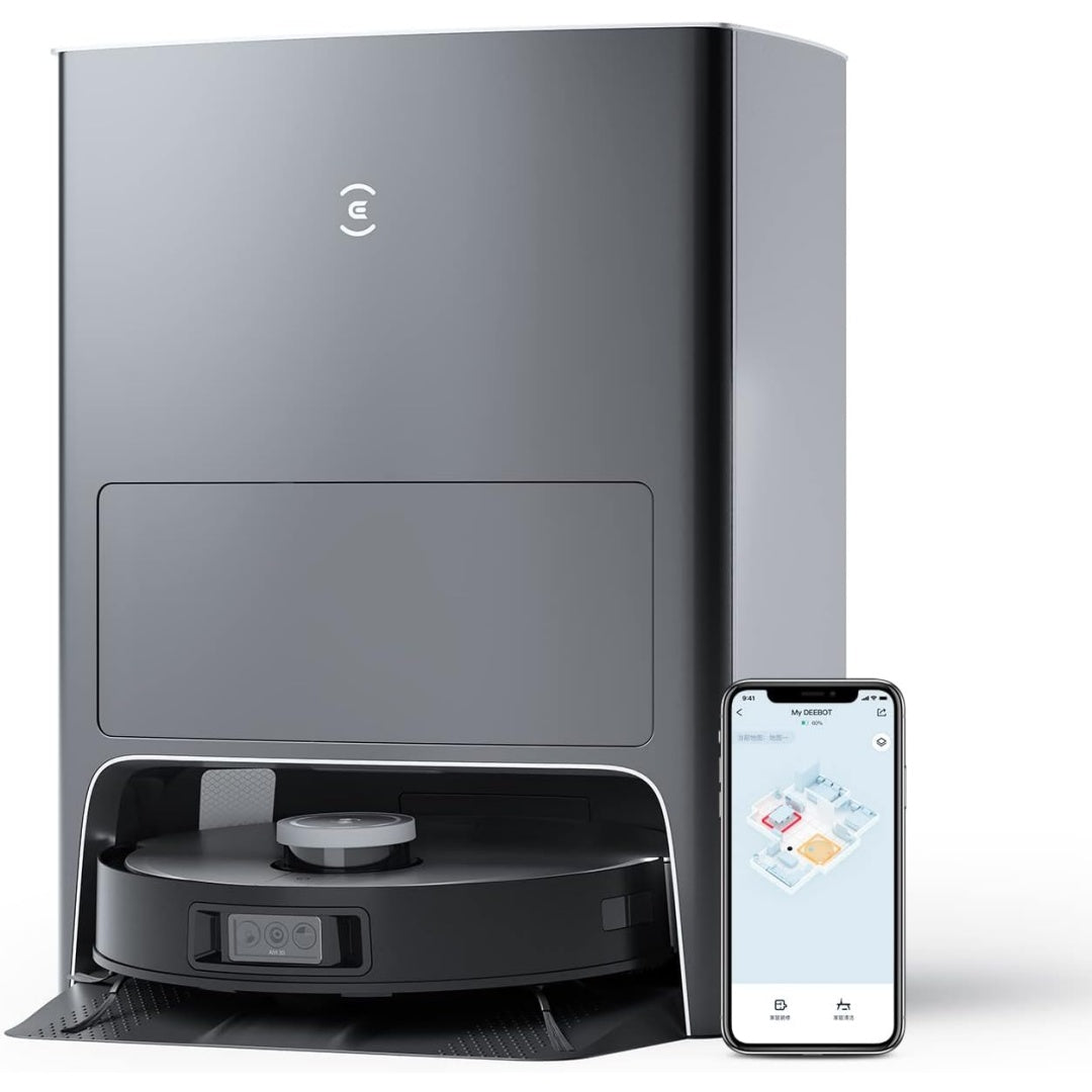 Ce robot de nettoyage avec base multifonction combine le nettoyage des bords et la collecte de la poussiere