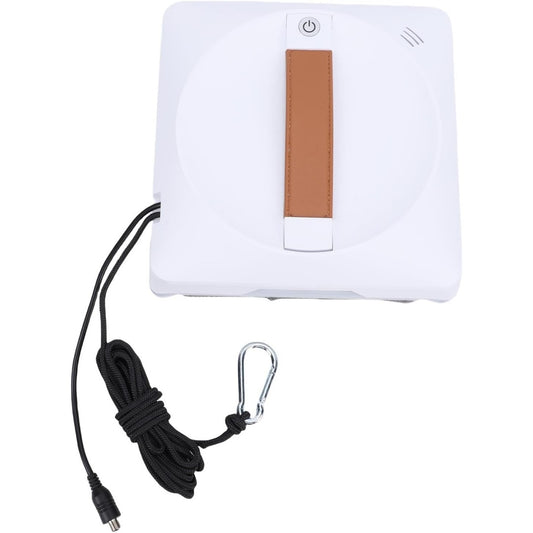 Robot nettoyeur de fenetres associant une pulverisation integree au coloris blanc et noir