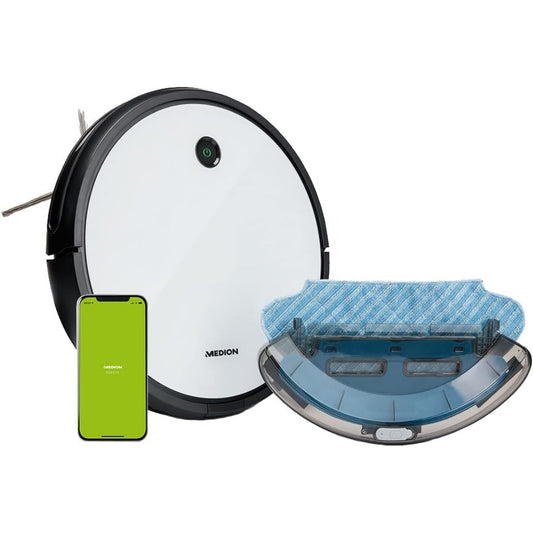 Robot aspirant autonome integrant la collecte de la poussiere et une commande a distance