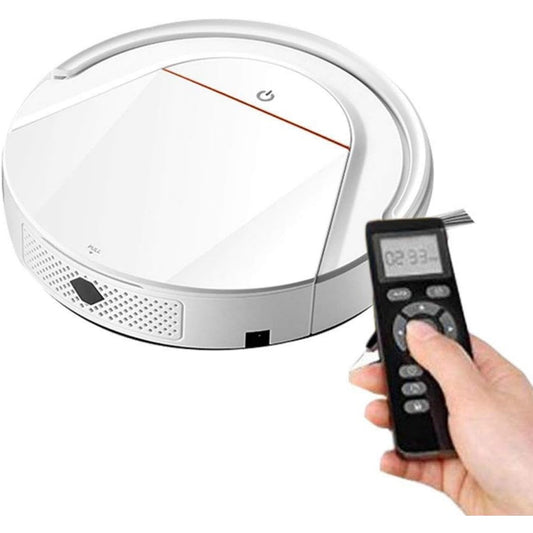 Robot aspirant autonome integrant une commande a distance et une capacite annoncee de 1000 mAh