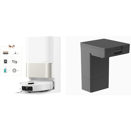 Robot avec station de lavage associant le nettoyage des tissus et une detection des obstacles