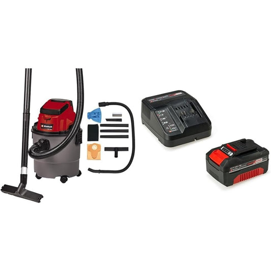 Aspirateur a cuve associant le deplacement sur roulettes et une contenance annoncee de 15 l