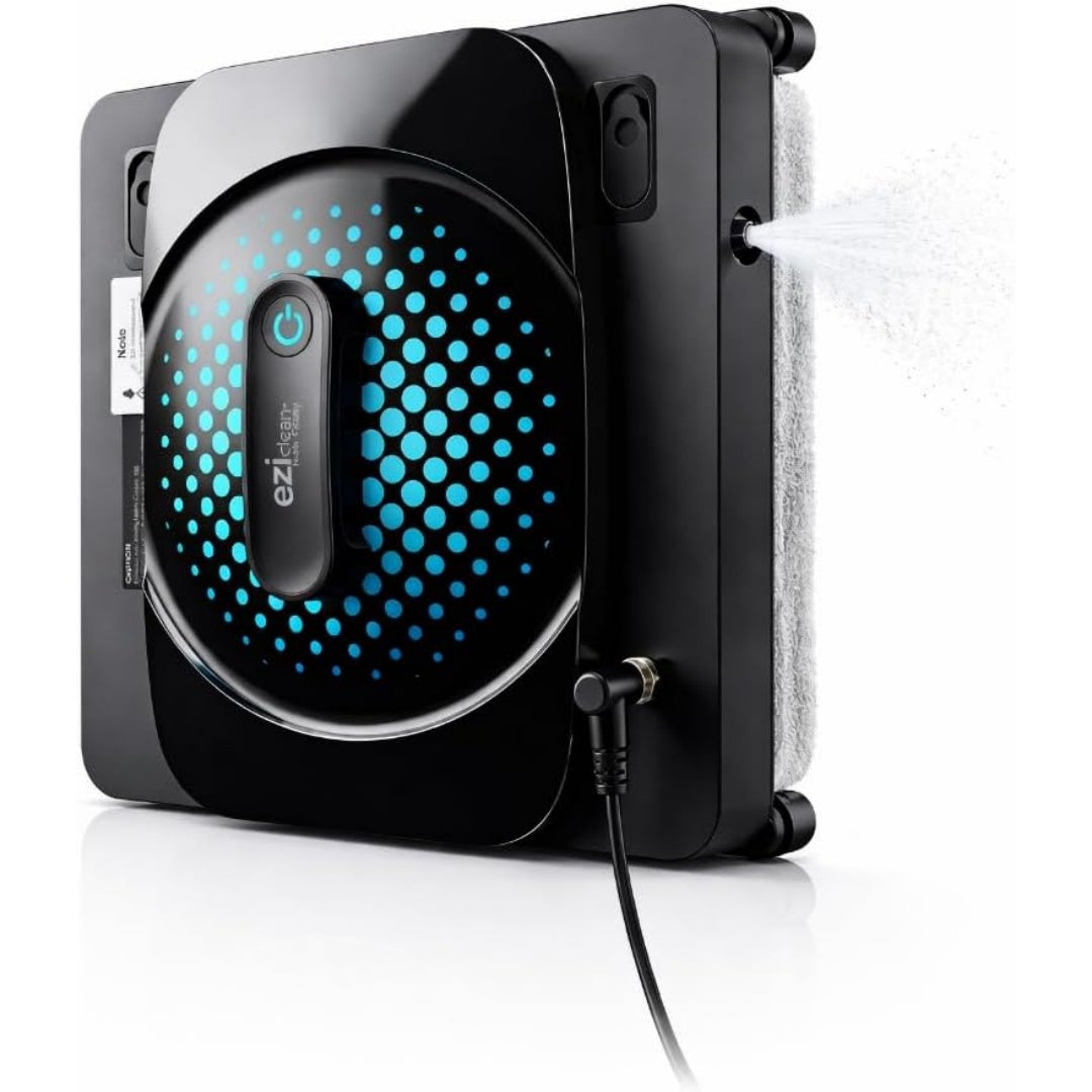 Robot nettoyeur de fenetres offrant une surface en microfibre