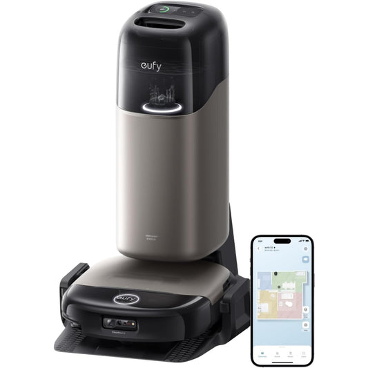 Ensemble robot et base de lavage integrant la collecte des poils et l'entretien des tapis
