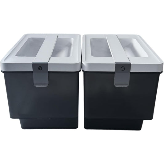 Reservoir de remplacement, coloris noir et gris, avec le remplacement de la piece adaptee