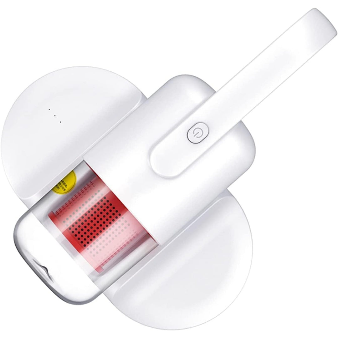 Aspirateur a main, coloris blanc, avec la collecte des petits dechets