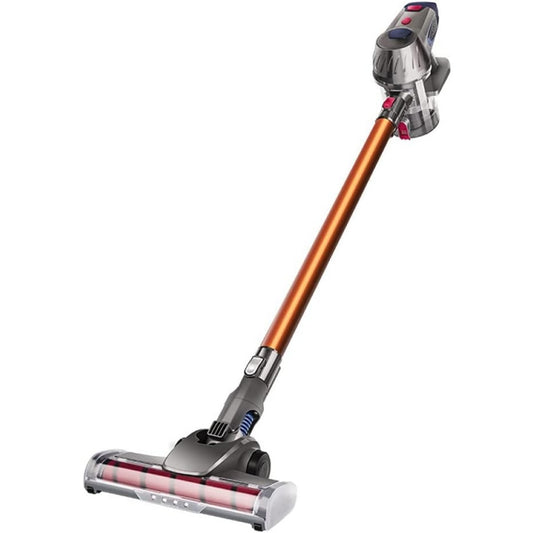 Aspirateur au format balai, coloris gris, avec la collecte sans sac